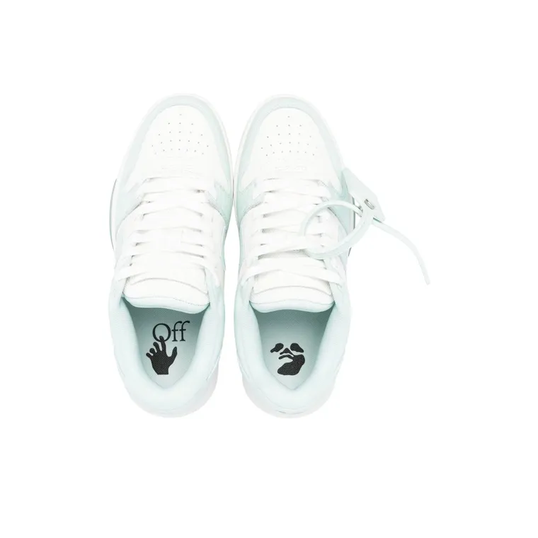 OFF WHITE Out Of Office Low Top Sneaker 'White Teal' Women's-3