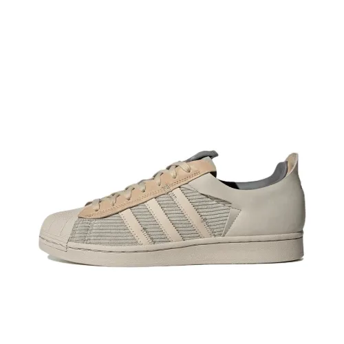 Adidas Originals Superstar Skateboard Shoes Unisex Low-Top Beige/Light Gray