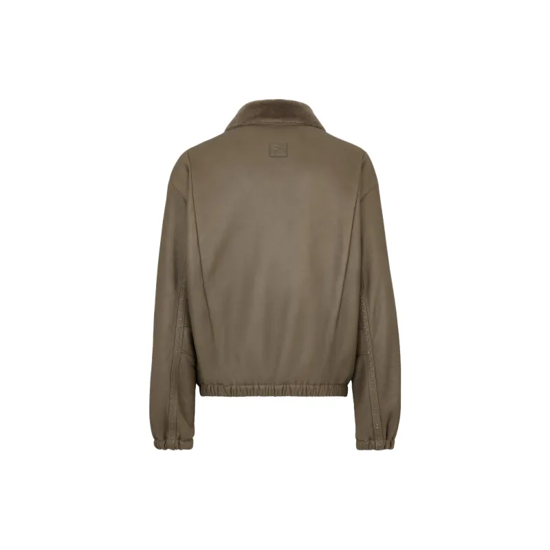 FENDI Zip-Up Oversized Blouson Jacket-1