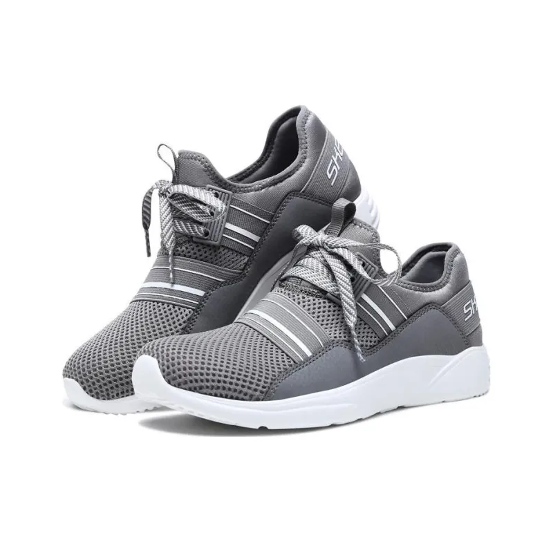Skechers Bob's Sparrow Anti-Slip And Wear-Resistant Breathable Low-Top Sports Casual Shoes Women's Gray-2