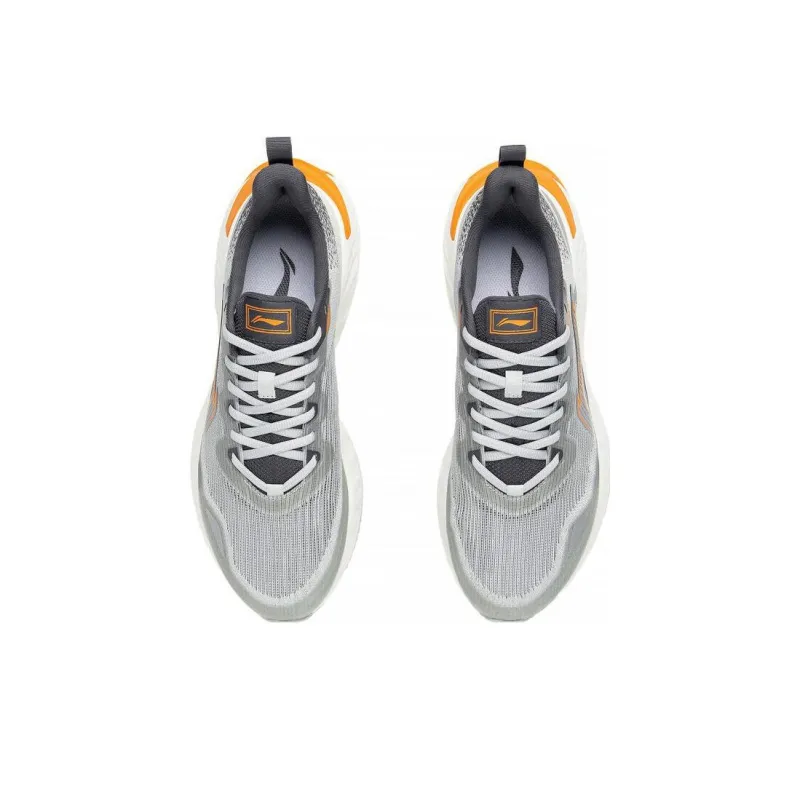 LiNing Chasing clouds Durable Breathable Low Top Running Shoes Men's Gray Black-3