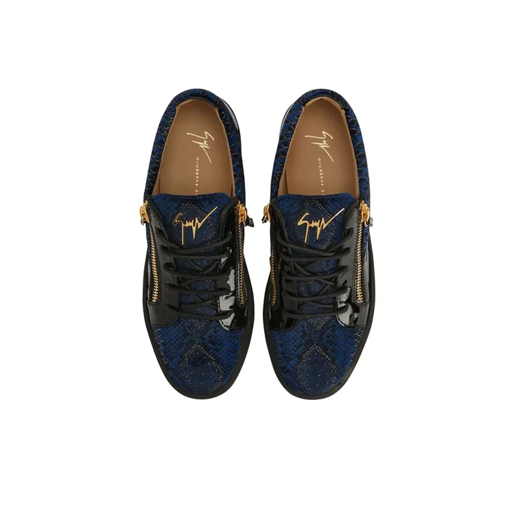 Giuseppe Zanotti Scale print Leather Sneakers-4