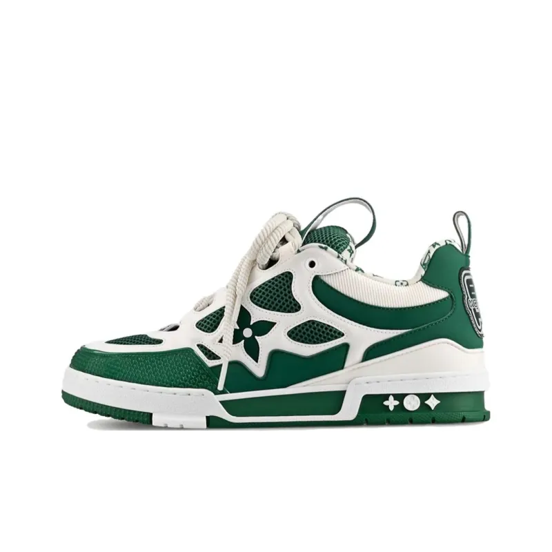 LOUIS VUITTON Lv Skate Sneaker Green White-0