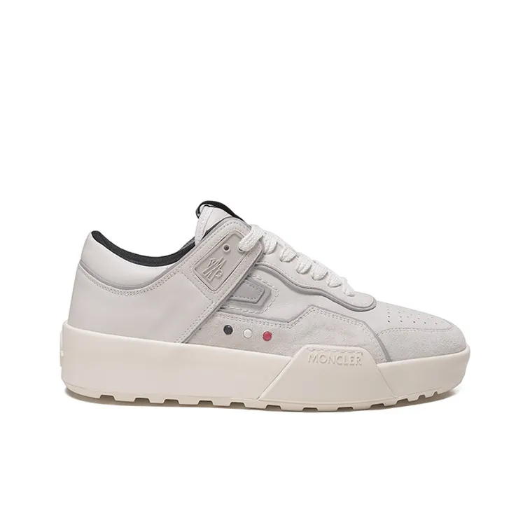 Moncler Promy Low Top Stylish Skateboarding Shoes Men's White-1