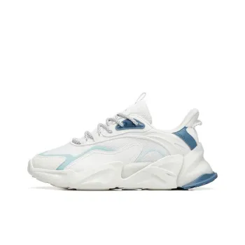 Anta Pulse 3.0 Cushioning Slip Resistant And Abrasion Resistant Low Top Sports Casual Shoes Women's White Blue Gray