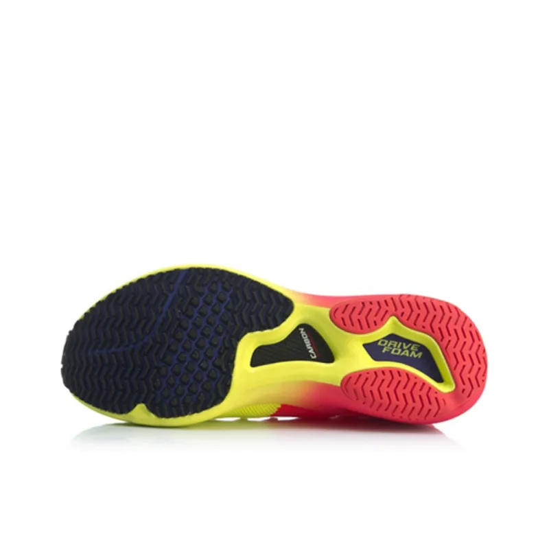 LiNing Non slip Lightweight Low Top Running Shoes Men's Red-4