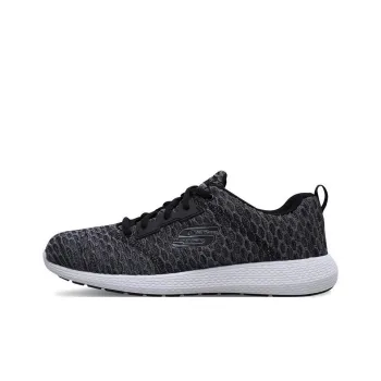 Skechers Go Run Mojo Kulow Cushioning Anti-Slip And Wear-Resistant Low-Top Sports Casual Shoes Black White