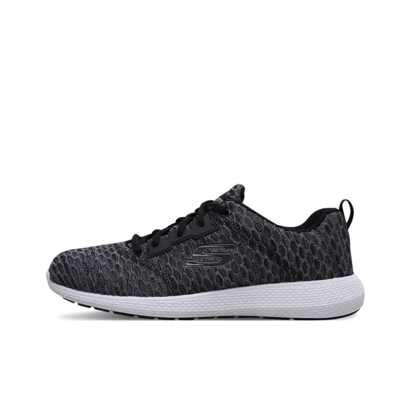 Skechers Go Run Mojo Kulow Cushioning Anti-Slip And Wear-Resistant Low-Top Sports Casual Shoes Black White-0