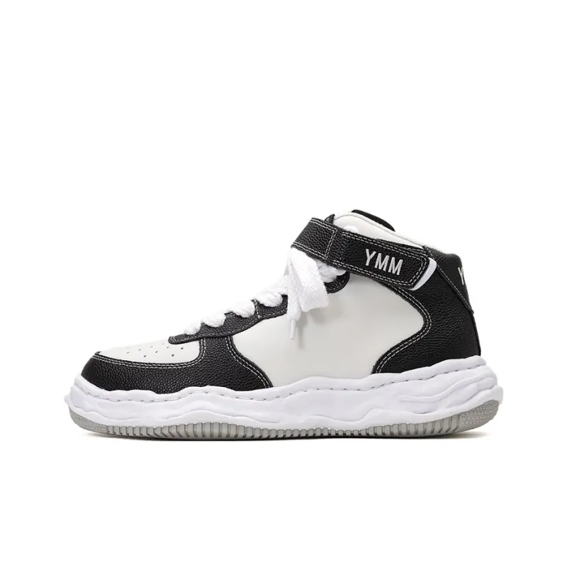 Maison MIHARA YASUHIRO Logo embroidered Leather Sneakers-8