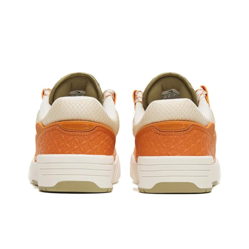 Anta AOJIE Slip Resistant, Abrasion Resistant, Lightweight Low Top Skateboard Shoes Women's White Brown-3