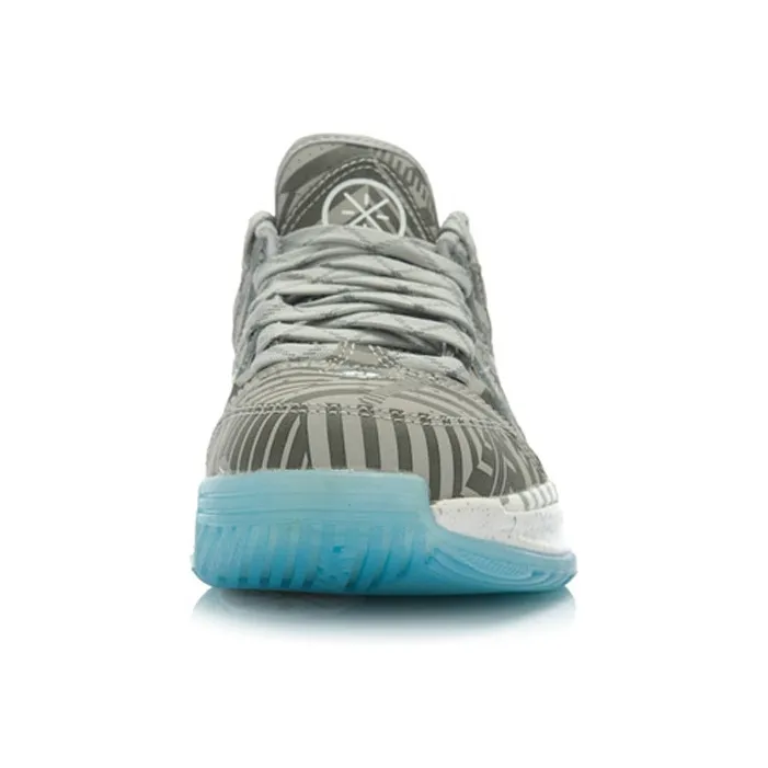 LiNing WOW 2 Way Of Wade 2 Slip Resistant Cushioning Wear Resistant Low Top Basketball Shoes Men's Gray Blue-2