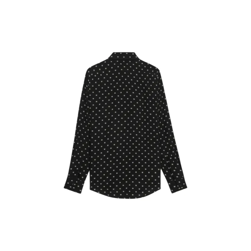 CELINE Loose Shirt In Printed Viscose-1