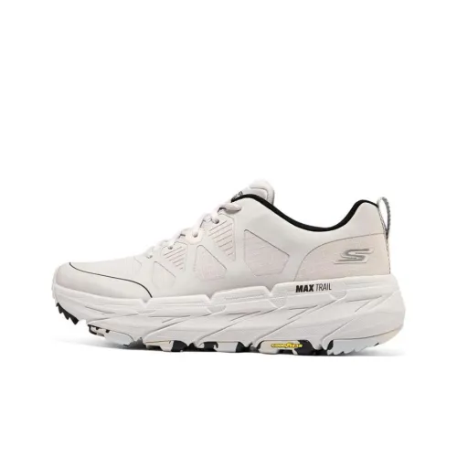 Skechers Max Cushioning Running Shoes Men Low-Top Natural