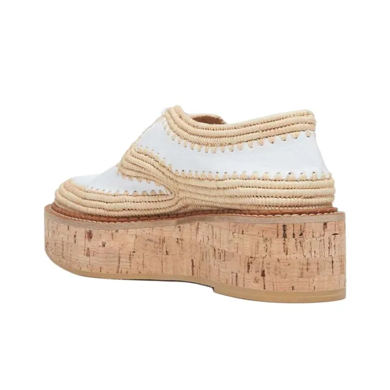 CLERGERIE x GABRIELA HEARST Casual Single Shoes 4.5cm Women's Ecru-3