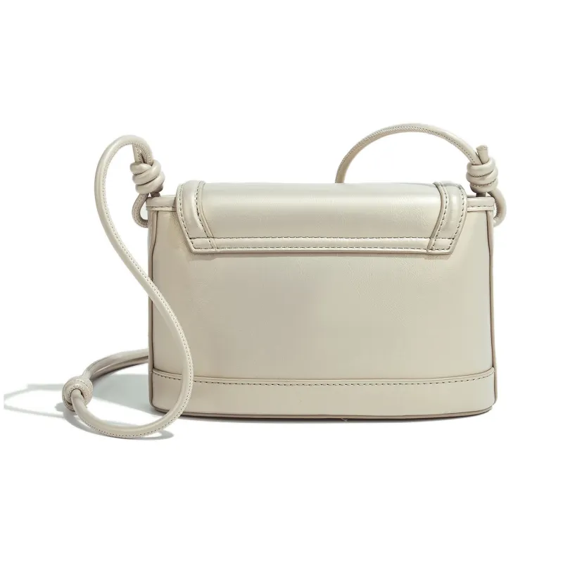 MESUCA Kitty Series PU With Synthetic Leather Crossbody Bag Small Size Women's Black/White/Ecru-17