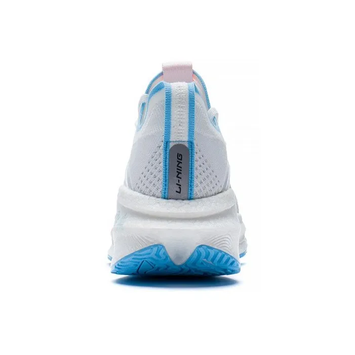 LiNing Jueying Essential Breathable Low Top Running Shoes Women's White Orange Blue-5