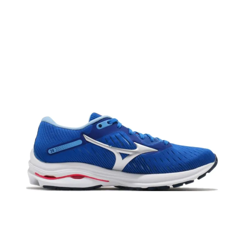 Mizuno Women's Wave Rider 24 'Blue Diva Pink' Women's-1