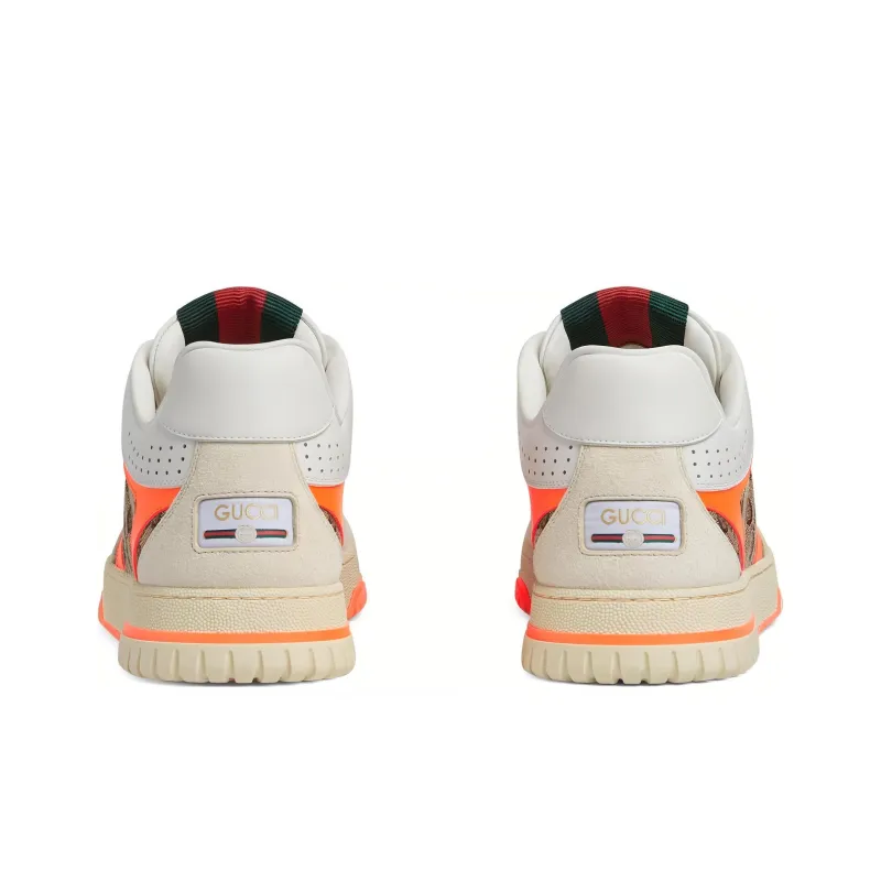 GUCCI Re Web Sneaker 'GG Canvas Beige Bright Orange'-3