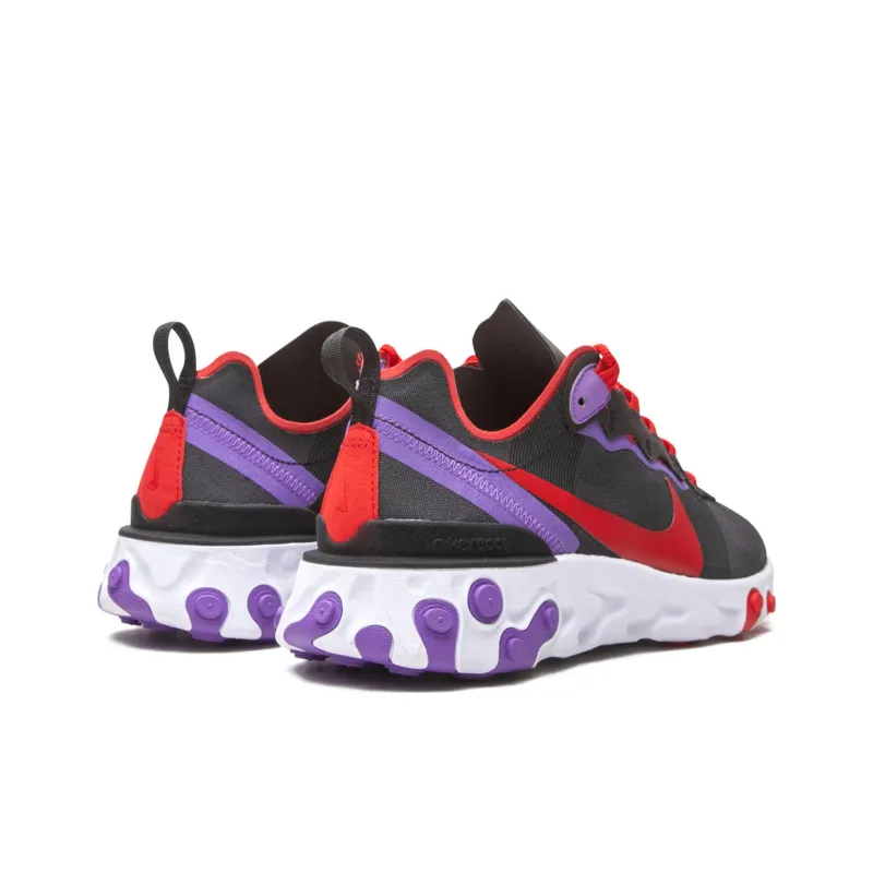Nike React Element 55 Black University Red Women's-3