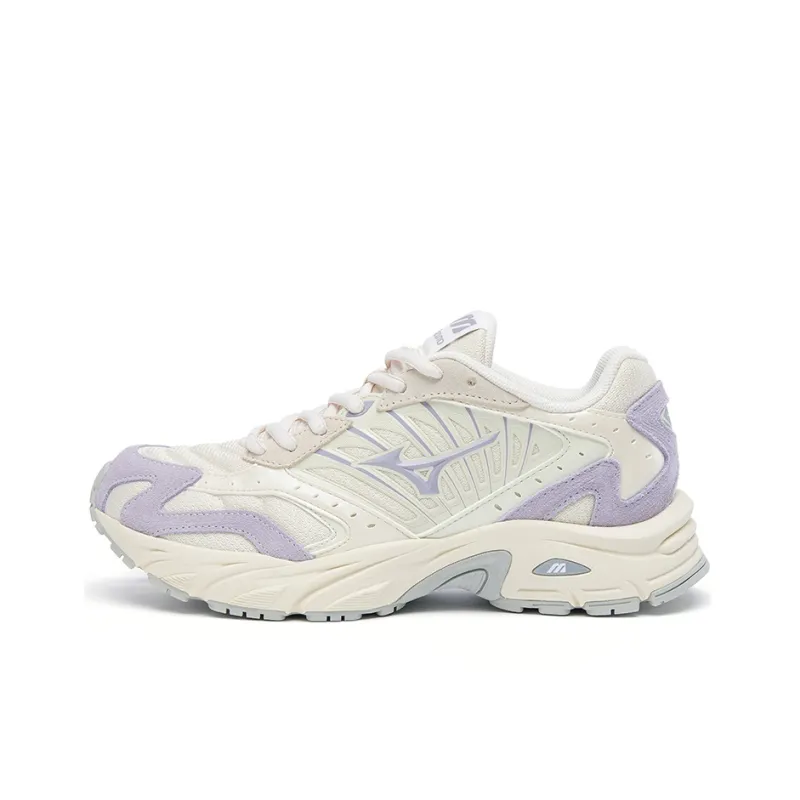 Mizuno FIYI 2K Wear Resistant Breathable Cushioning Low Top Casual Running Shoes Women's White Purple-0