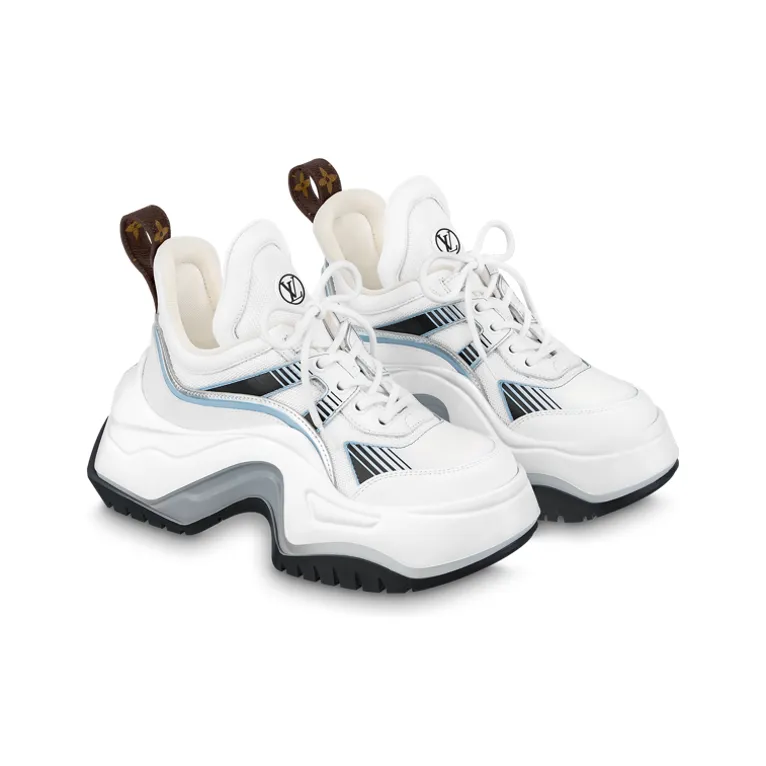 LOUIS VUITTON Archlight 2.0 Platform Sneakers 'White Blue Grey' Women's-1