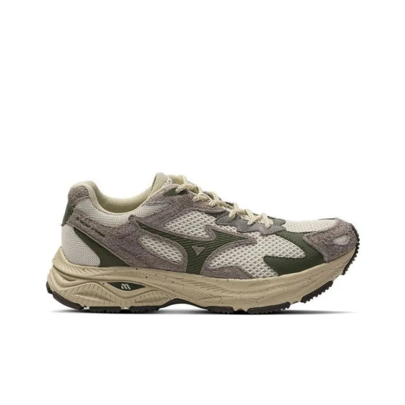 Mizuno Racer S Running Shoes Unisex Low Top Gray-1