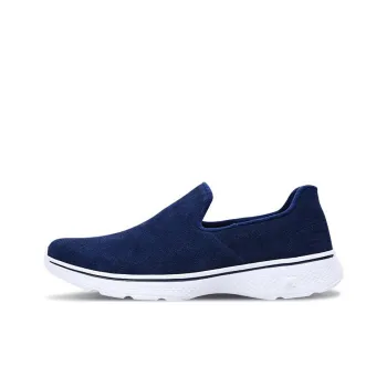 Skechers Go Walk 4 Abrasion Resistant Breathable Low Top Casual Shoes Men's Blue White