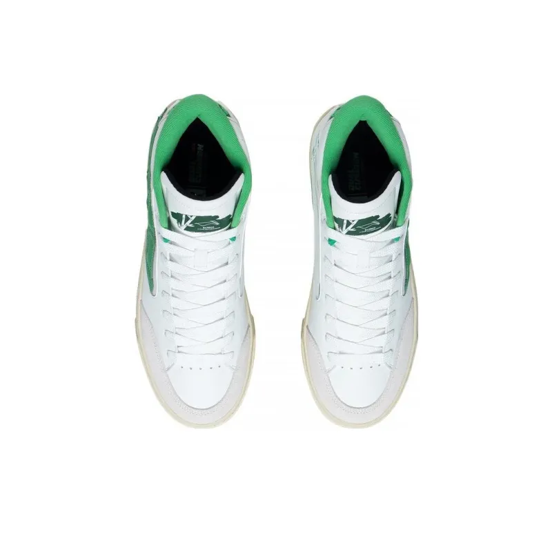 LiNing Wei Wu 180 Abrasion Resistant Breathable Low Top Skateboard Shoes Men's White Green-3