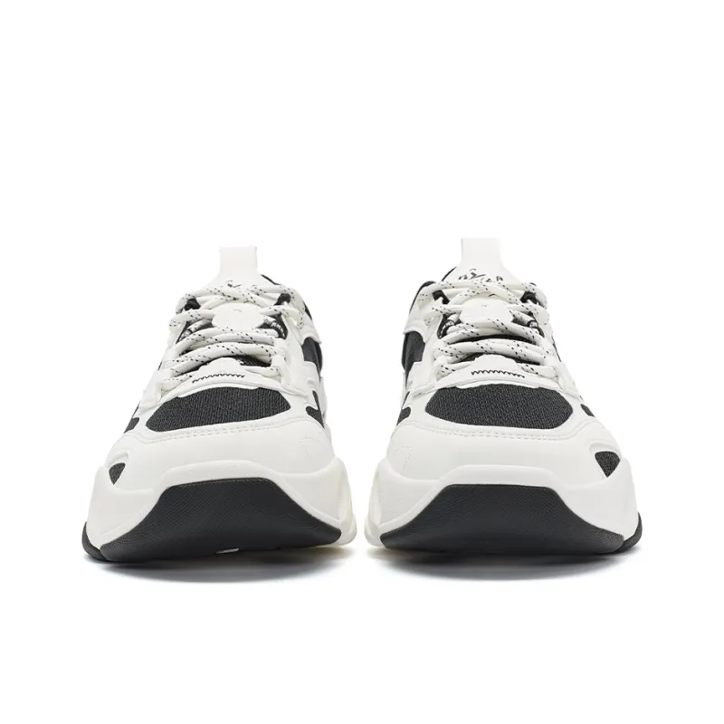 XTEP Undercurrent 2.0 Anti Slip Wear Resistant Low Top Skateboard Shoes Men's White Black-3