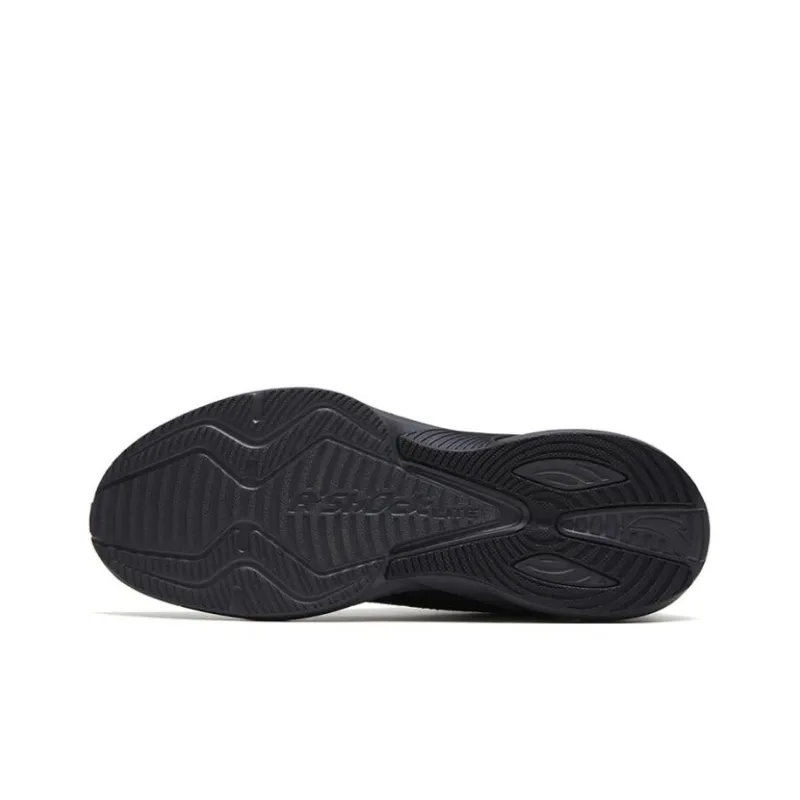 Anta DuCi4 Cushioning Slip Resistant Low Top Running Shoes Men's Black Gray Color-3