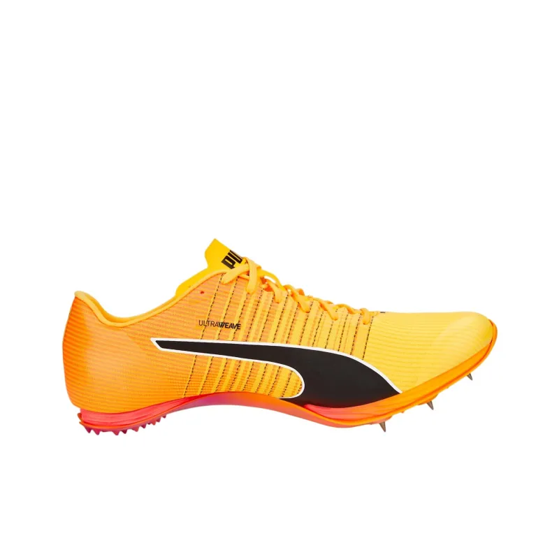 PUMA EvoSPEED Anti Slip Wear Resistant Low Top Sprint Running Shoes Men's Orange Black-1