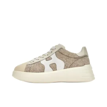 HOGAN Rebel Low-Top Casual Shoes Women's Beige Yellow