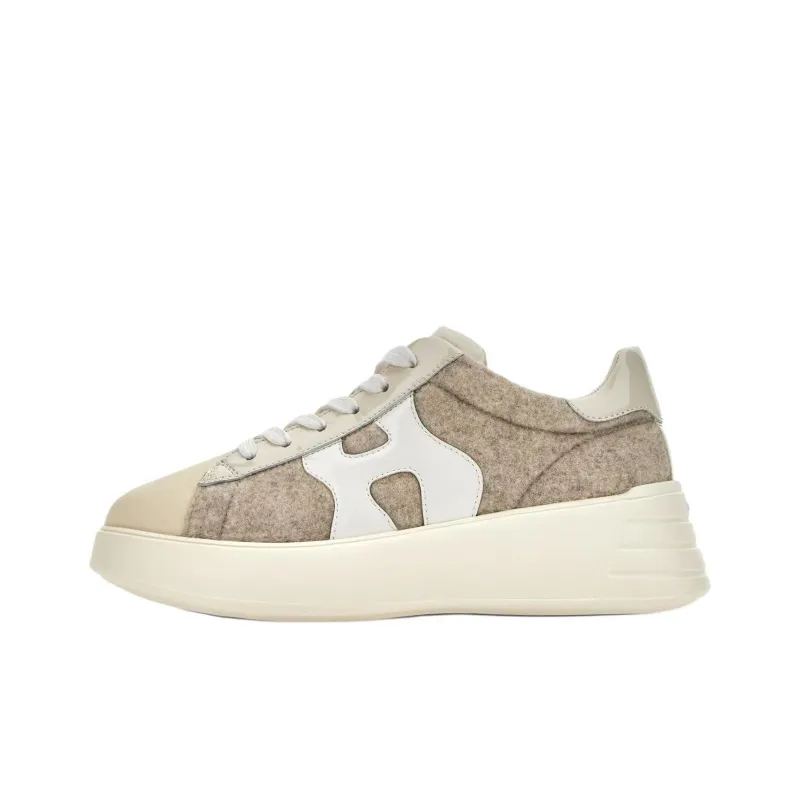 HOGAN Rebel Low-Top Casual Shoes Women's Beige Yellow-0