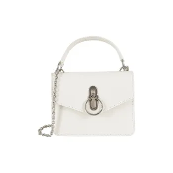 Mulberry Cow Leather Handbag Shoulder Bag Crossbody Bag Small Size Women's White
