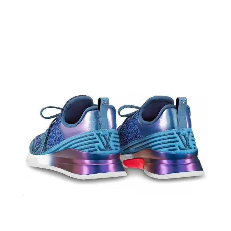 LOUIS VUITTON V.N.R Low-Top Casual Shoes Men's Blue-3