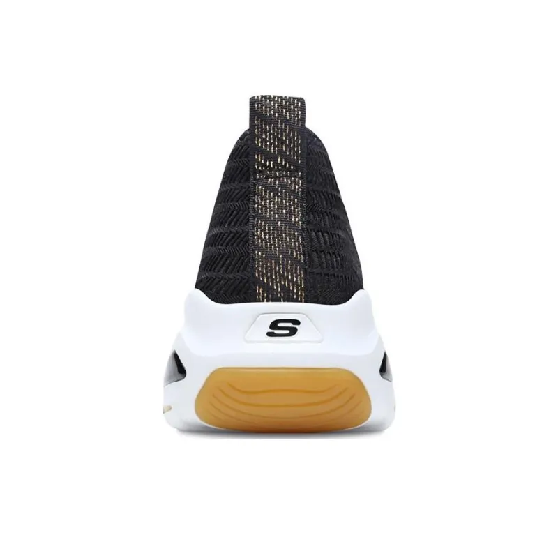 Skechers Lifestyle Ultra Cushioning Anti-Slip And Wear-Resistant Low-Top Casual Shoes Unisex Black Gold-2