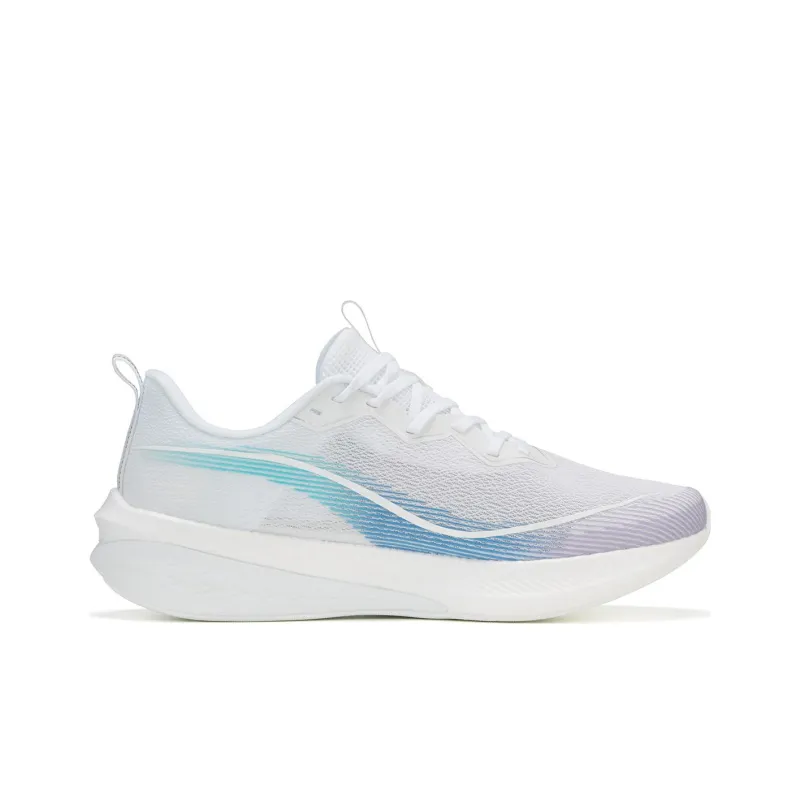 LiNing Red Hare 6 Pro Anti Slip And Wear Resistant Breathable Low Top Running Shoes Women's White Blue Cyan Purple-1