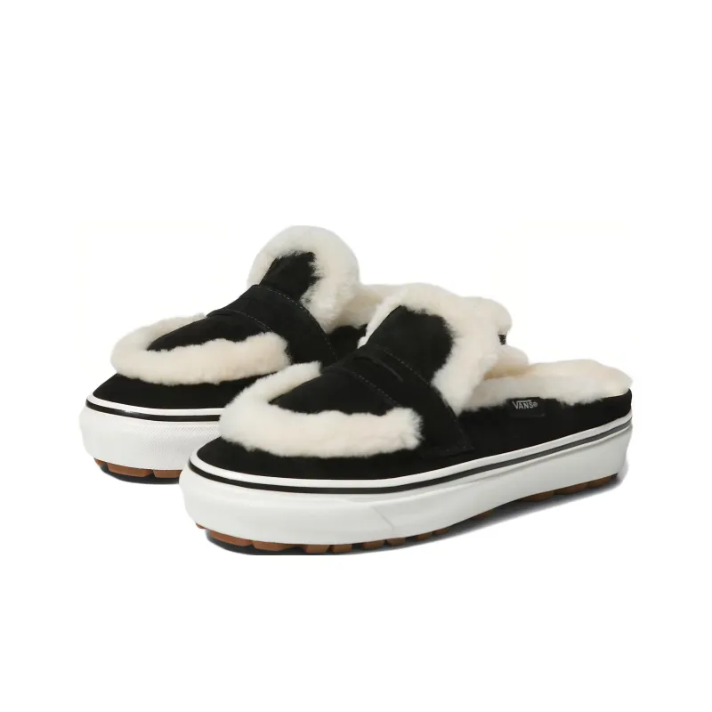 Vans Style 53 Shearling Mule Dx 'Black White'-2