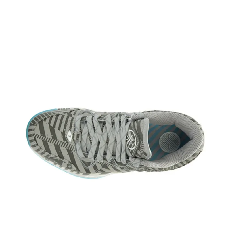LiNing WOW 2 Way Of Wade 2 Slip Resistant Cushioning Wear Resistant Low Top Basketball Shoes Men's Gray Blue-3