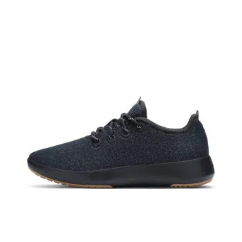 Allbirds Wool Runner Mizzle Cushioned Slip Resistant Low Top Sports Casual Shoes Women's Natural Black