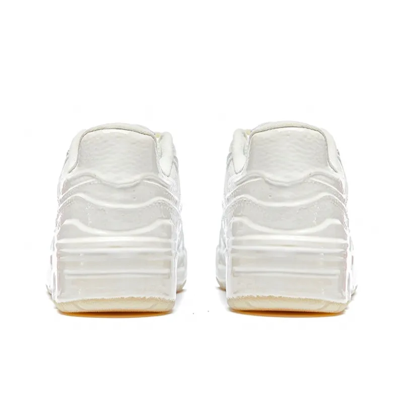 LiNing RSR 101 Low Top Skateboard Shoes Women's Mist White-3