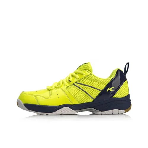 LINING Kaiser Badminton Shoes Unisex Low-Top Neon Bright Green