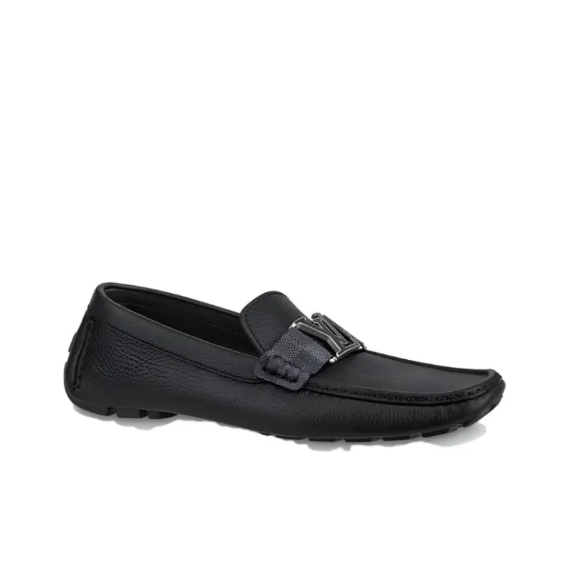 LOUIS VUITTON Monte Carlo Moccasin Shoes 'Black' Women's-1