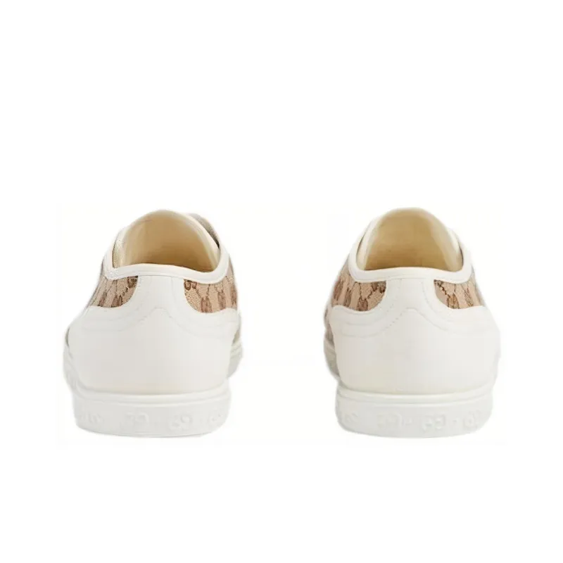 GUCCI Gg Canvas Trainer 'Beige Ebony'-4