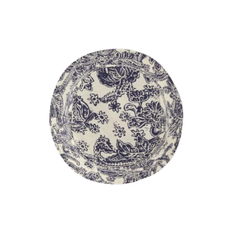 Loro Piana Linen Bucket Hats Kids' Dark Blue-1