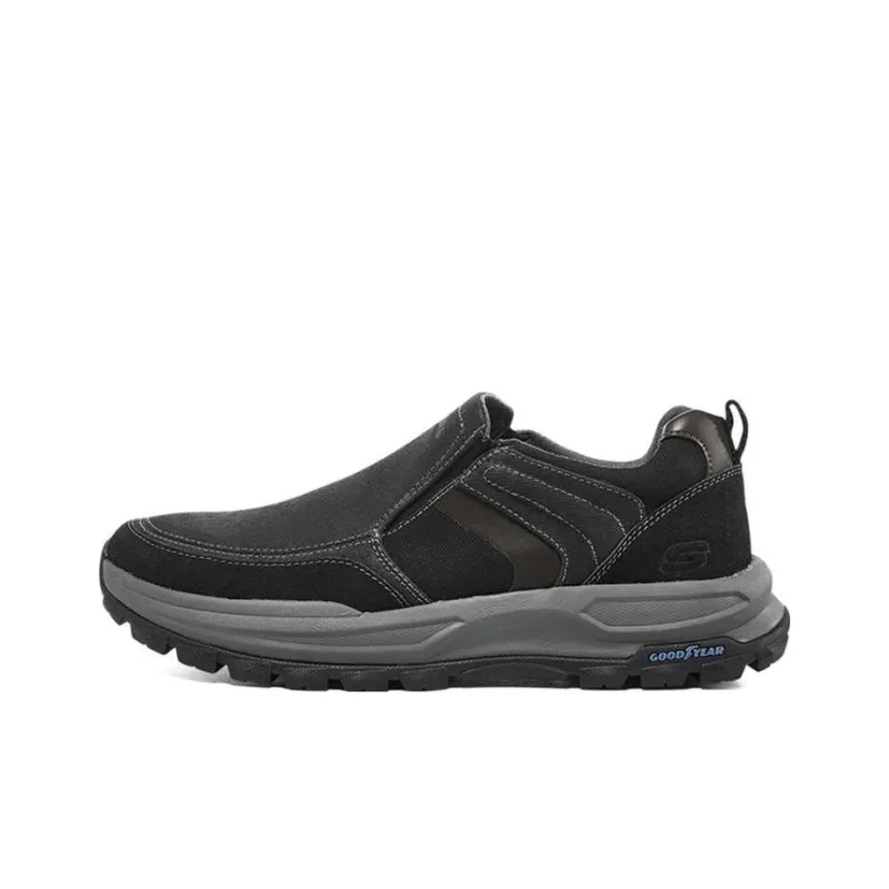 Skechers Zeller Cushioning Wear Resistant Balance Low Top Casual Shoes Men's Black-0