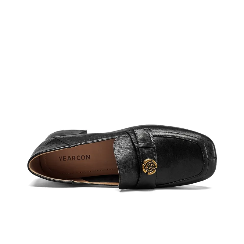 YEARCON Loafers Women's Red Brown/Ecru/Black-2