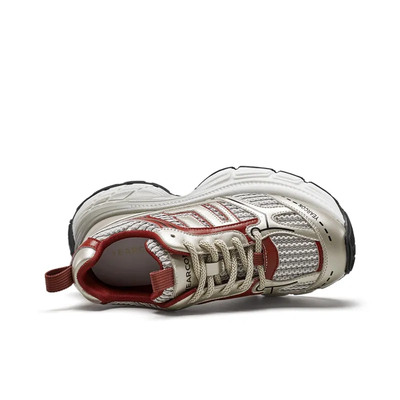YEARCON Fashion Footwear Women's Gold/Red Blue/Gray-2