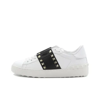 Valentino Rockstud Low Top Stylish Skateboarding Shoes Women's White