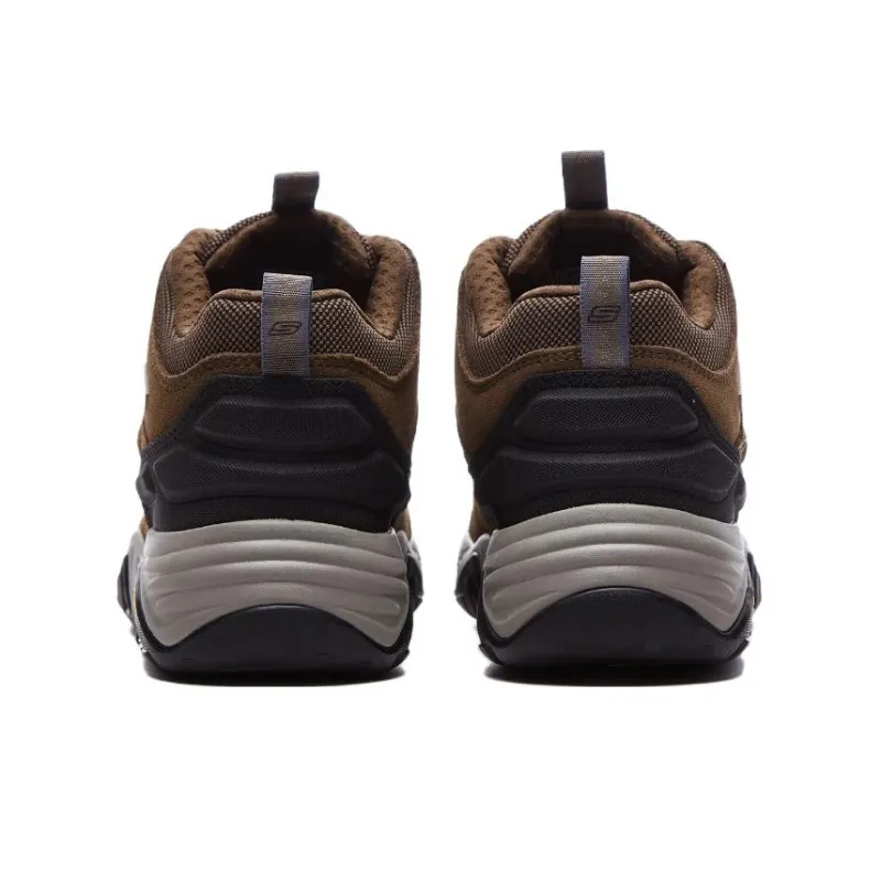 Skechers ARCH FIT RECON Anti-Slip Wear-Resistant Water-Resistant Warm Mid-Top Trekking Shoes Khaki-3